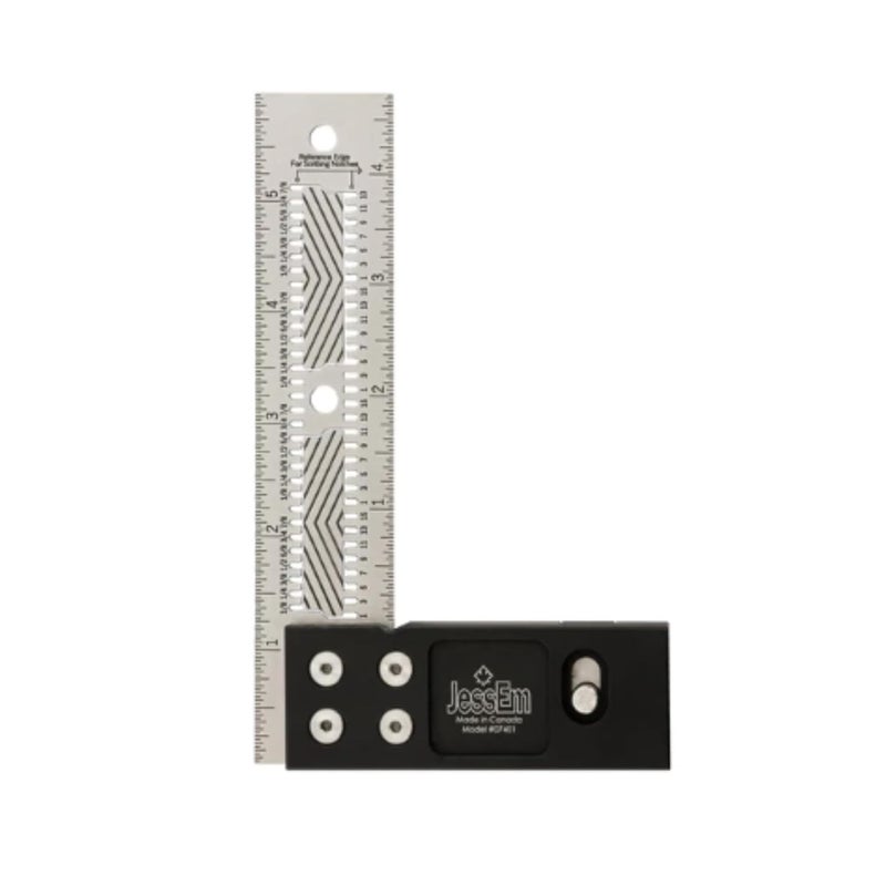 07401 6 Inch Stainless Steel Precision Square Measuring Tool Ruler with Patented Flex Grip and Fade Resistant Markings - Imperial